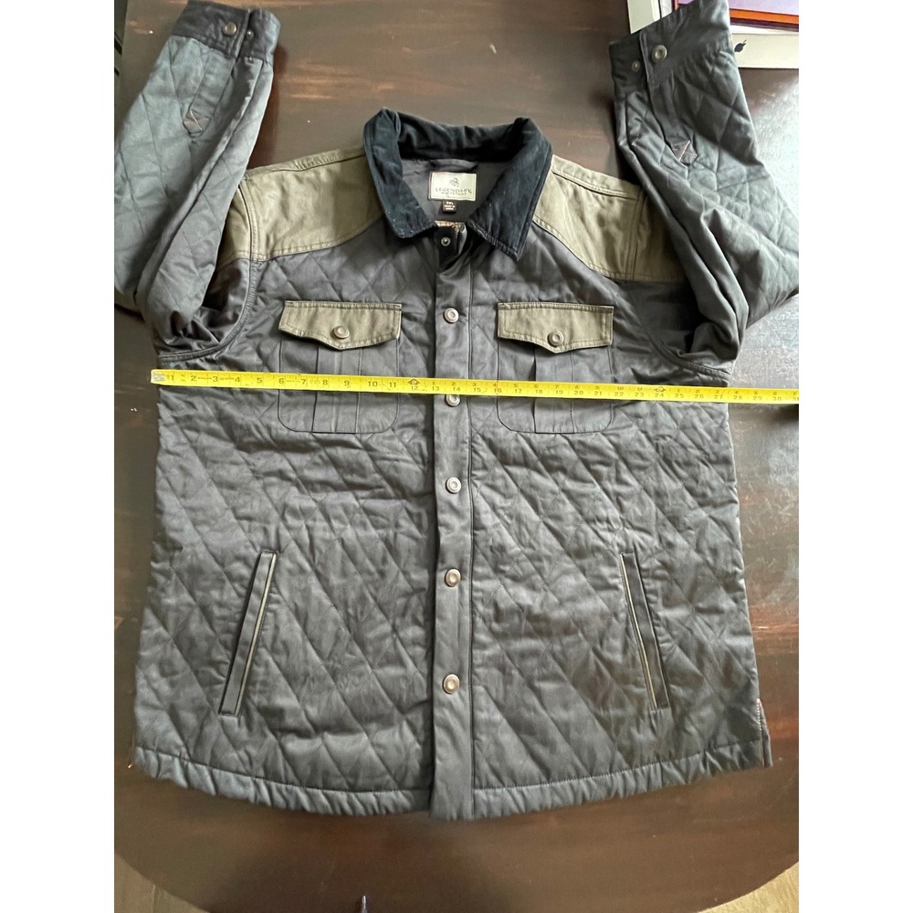 Legendary Whitetails Tough As Buck Field Jacket Plaid Lined Chore Work Coat - Picture 3 of 8